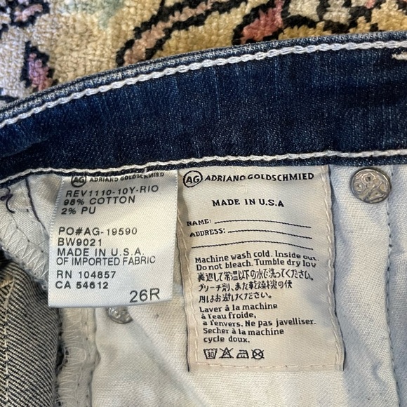Ag Adriano Goldschmied Skinny Jeans Womens Size 26 - Picture 8 of 8